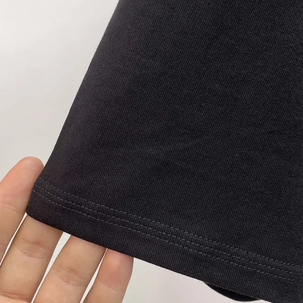 Burberry Check Label Cotton T-shirt for Women in Black
