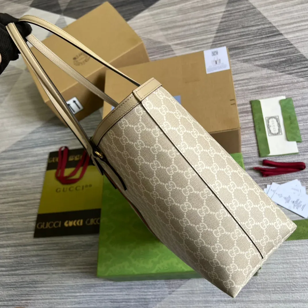 Gucci Ophidia Medium GG Tote Beige Gucci Ophidia Medium GG Tote Beige