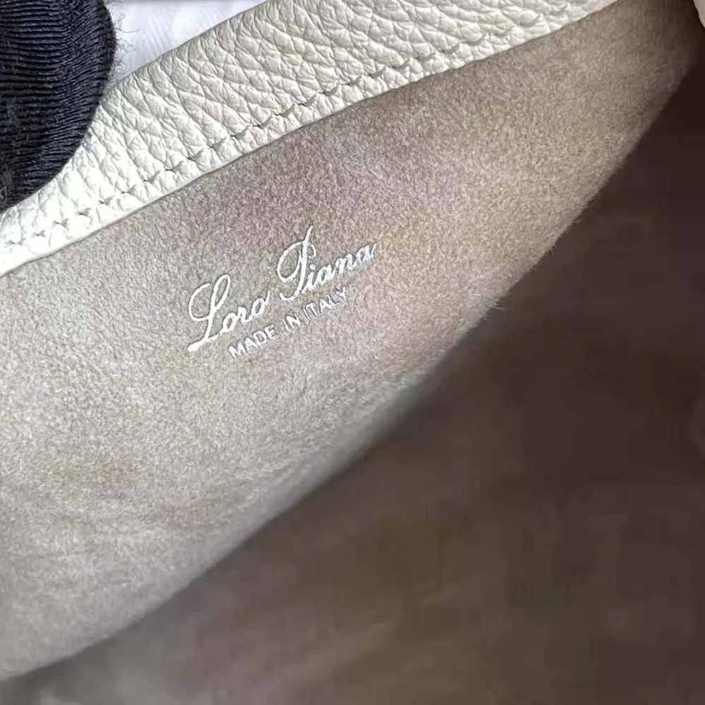 Loro Piana Micro Bale Bag in Calfskin Leather for Women in White Loro Piana Micro Bale Bag in Calfskin Leather for Women in White