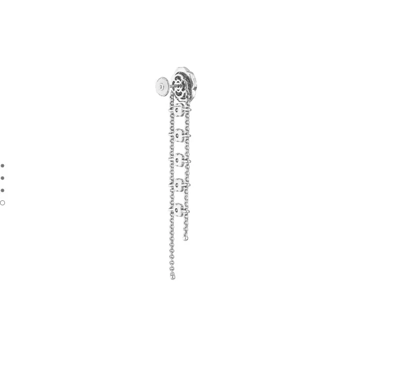 Chanel Bouton De Camélia Transformable Earrings White Gold