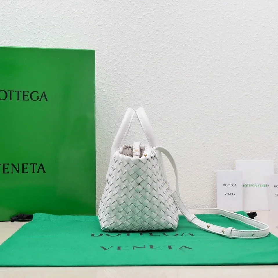Bottega Veneta Mini Cabat White Bottega Veneta Mini Cabat White