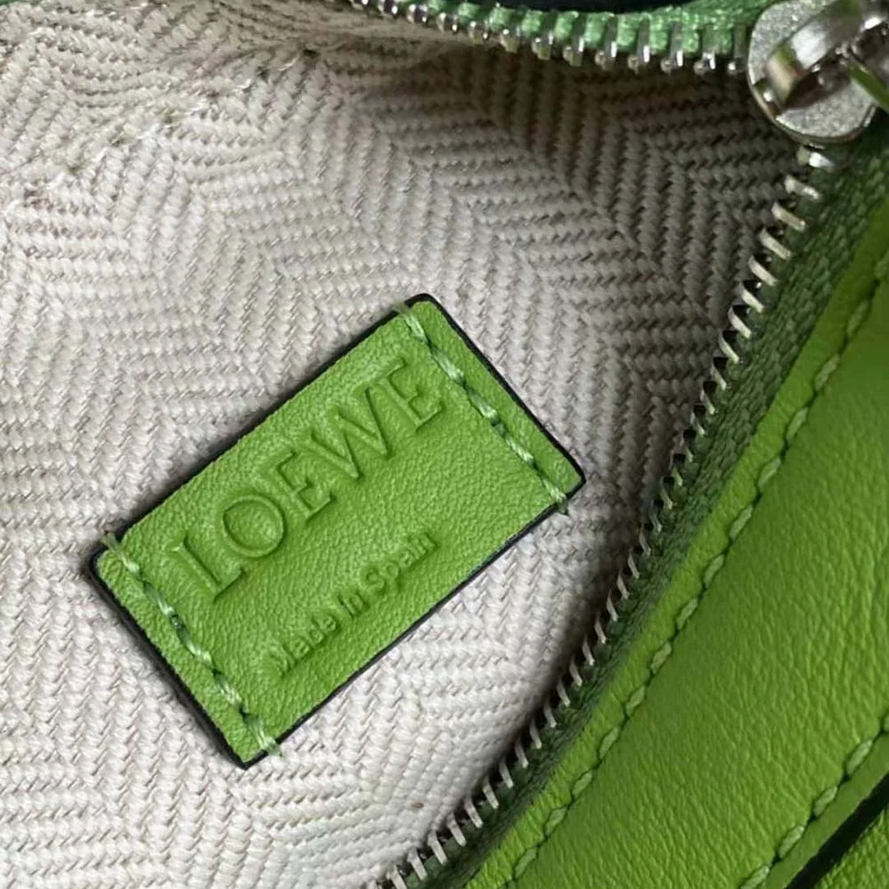 Loewe Nano Puzzle Bag in Classic Calfskin for Women in Lime Loewe Nano Puzzle Bag in Classic Calfskin for Women in Lime