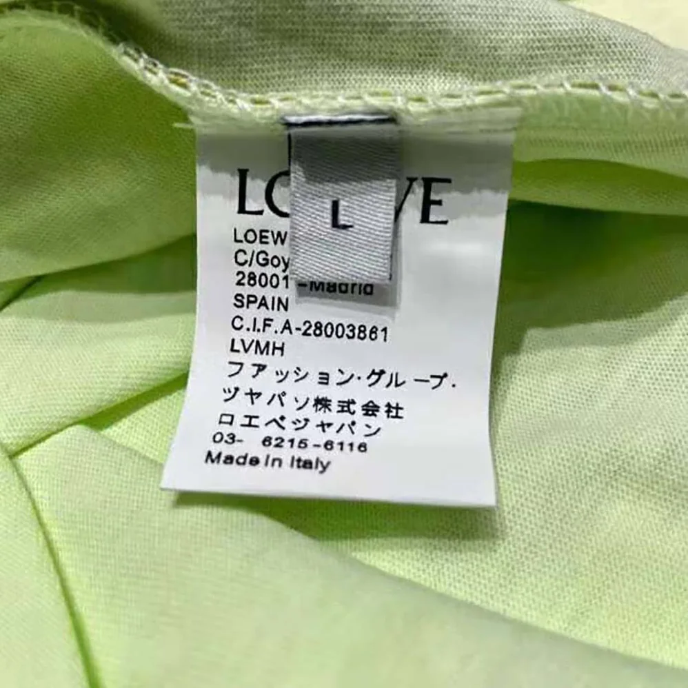 Loewe Kiwi T-shirt in Cotton for Women in Green Loewe Kiwi T-shirt in Cotton for Women in Green