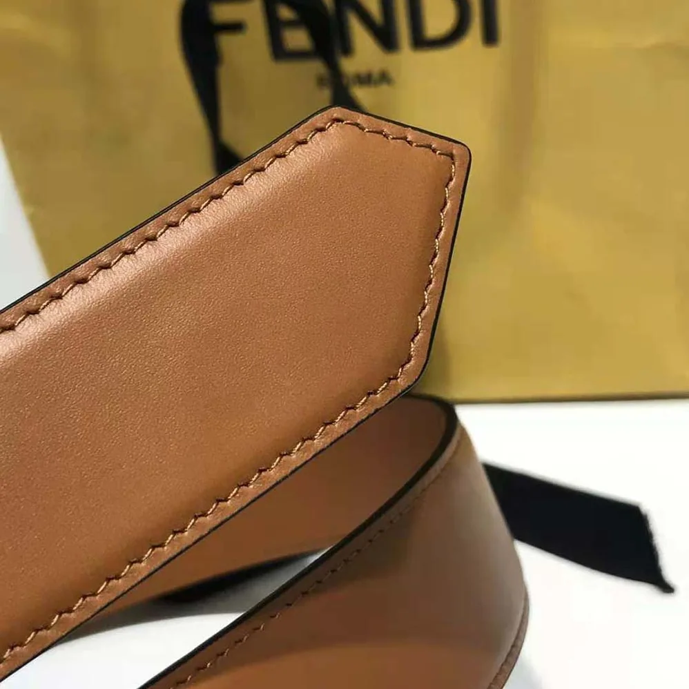 Fendi Brown Leather Belt for Women Fendi Brown Leather Belt for Women