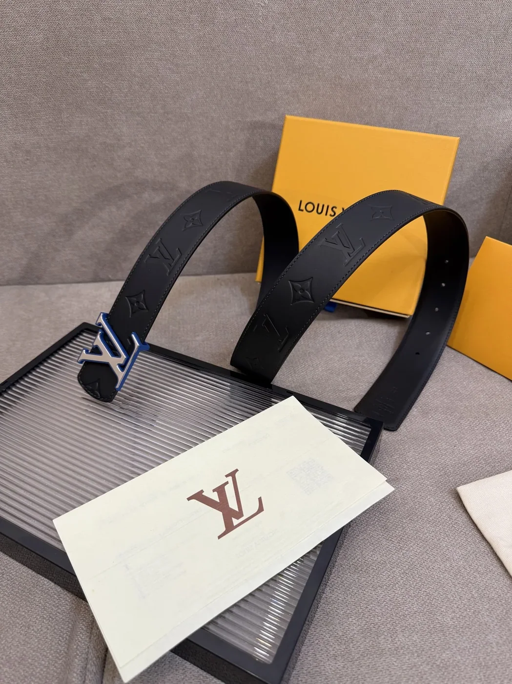 Louis Vuitton LV Initiales Monogram Eclipse Belt Black With Silver Buckle Louis Vuitton LV Initiales Monogram Eclipse Belt Black With Silver Buckle