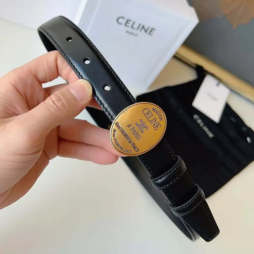 Celine Maison Celine Belt 13Mm in Taurillon Leather for Women Celine Maison Celine Belt 13Mm in Taurillon Leather for Women