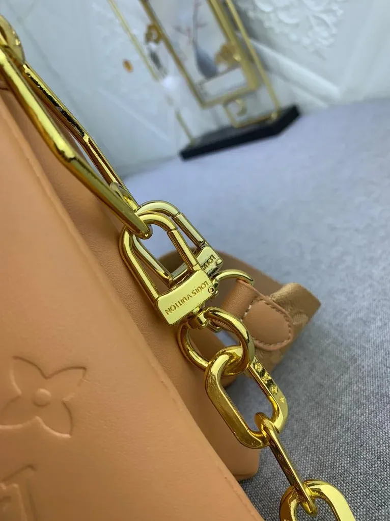 Louis Vuitton Coussin PM Shoulder Bags in Monogram Cream Gold Hardware