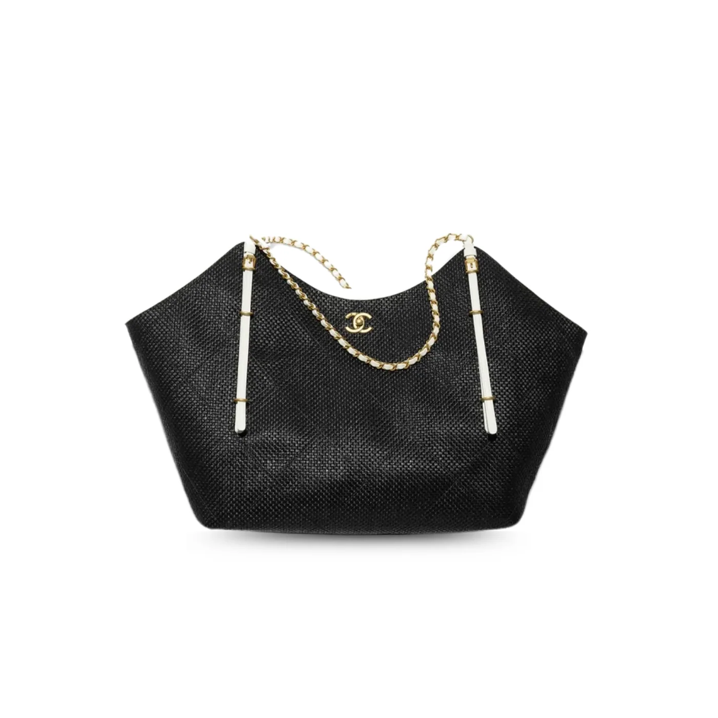 Chanel Shopping Maxi Tote Bag in Black Gold Hardware
