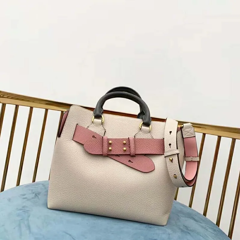 Burberry The Small Tri-Tone Leather Belt Bag for Women in Pink Burberry The Small Tri-Tone Leather Belt Bag for Women in Pink