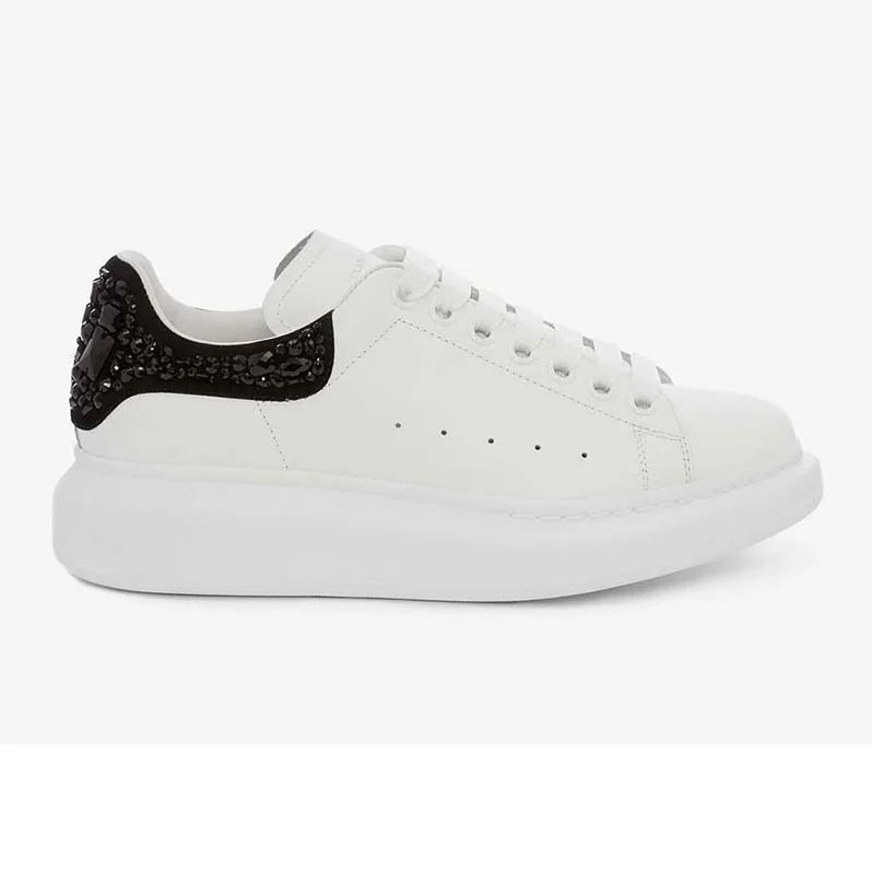 Alexander Mcqueen Oversized Sneaker with Cluster Embroidery Shoes White for Women