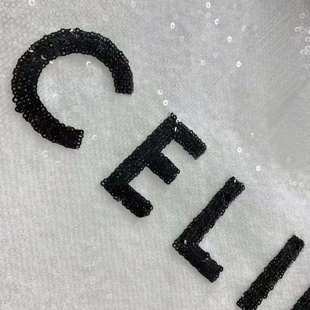 Celine Embroidered Celine T-shirt in Cotton Jersey for Women in White Celine Embroidered Celine T-shirt in Cotton Jersey for Women in White