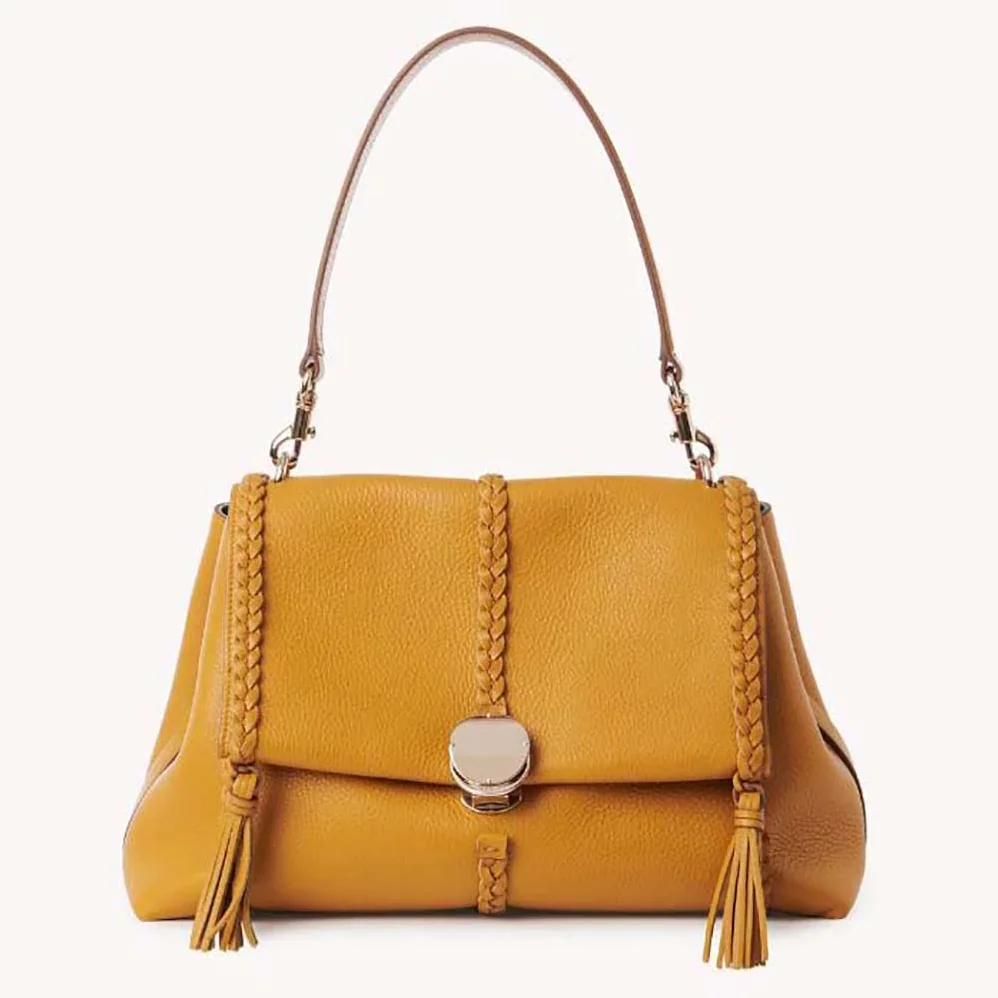 Chloe Penelope Medium Soft Shoulder Bag for Women in Gold