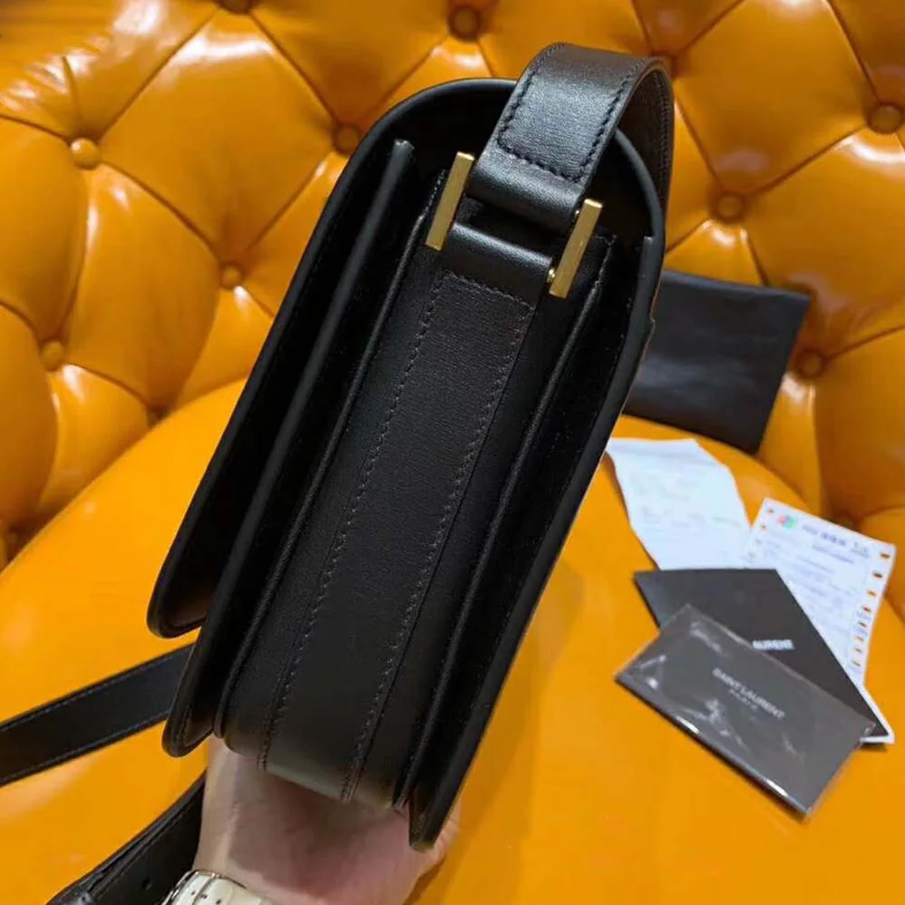 Saint Laurent YSL Le 61 Medium Saddle Bag Smooth for Women in Black Saint Laurent YSL Le 61 Medium Saddle Bag Smooth for Women in Black