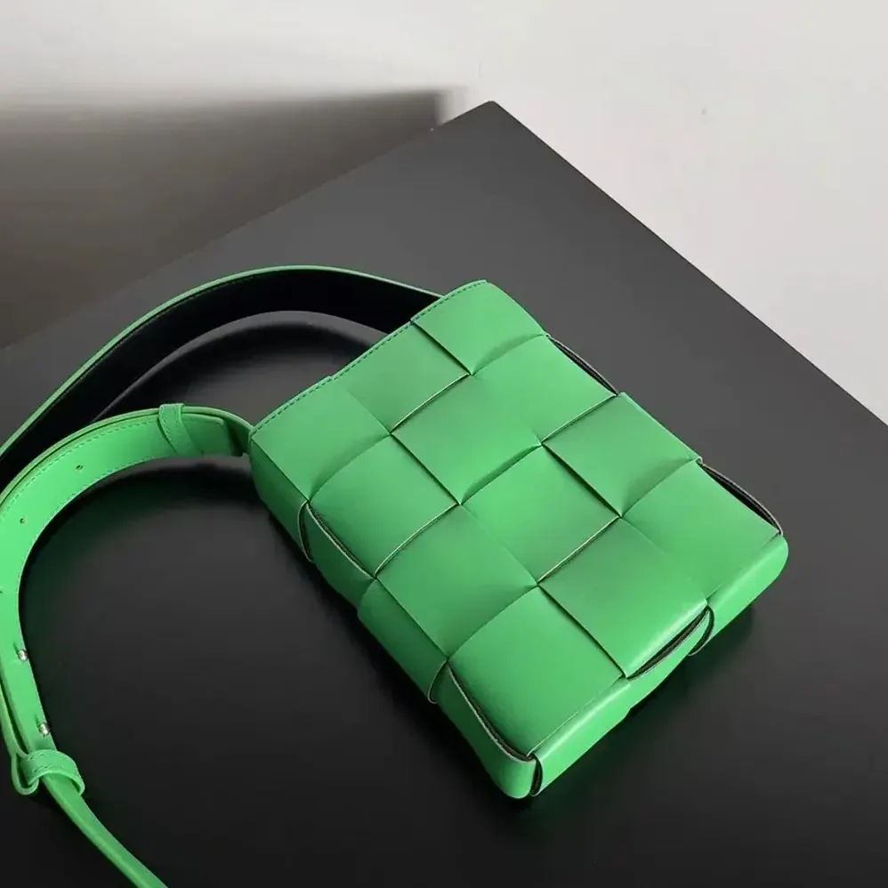 Bottega Veneta Mini Cassette Cross-Body Bag for Unisex in Green