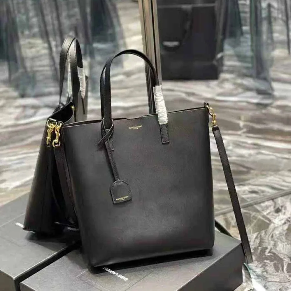 Saint Laurent YSL Shopping Bag Saint Laurent Toy in Supple Leather for Women Saint Laurent YSL Shopping Bag Saint Laurent Toy in Supple Leather for Women