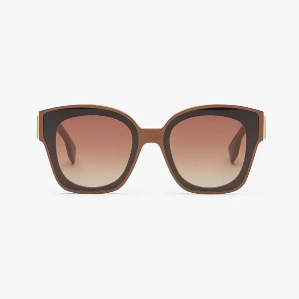 Fendi Square Fendi First Caramel Acetate Sunglasses for Women Fendi Square Fendi First Caramel Acetate Sunglasses for Women
