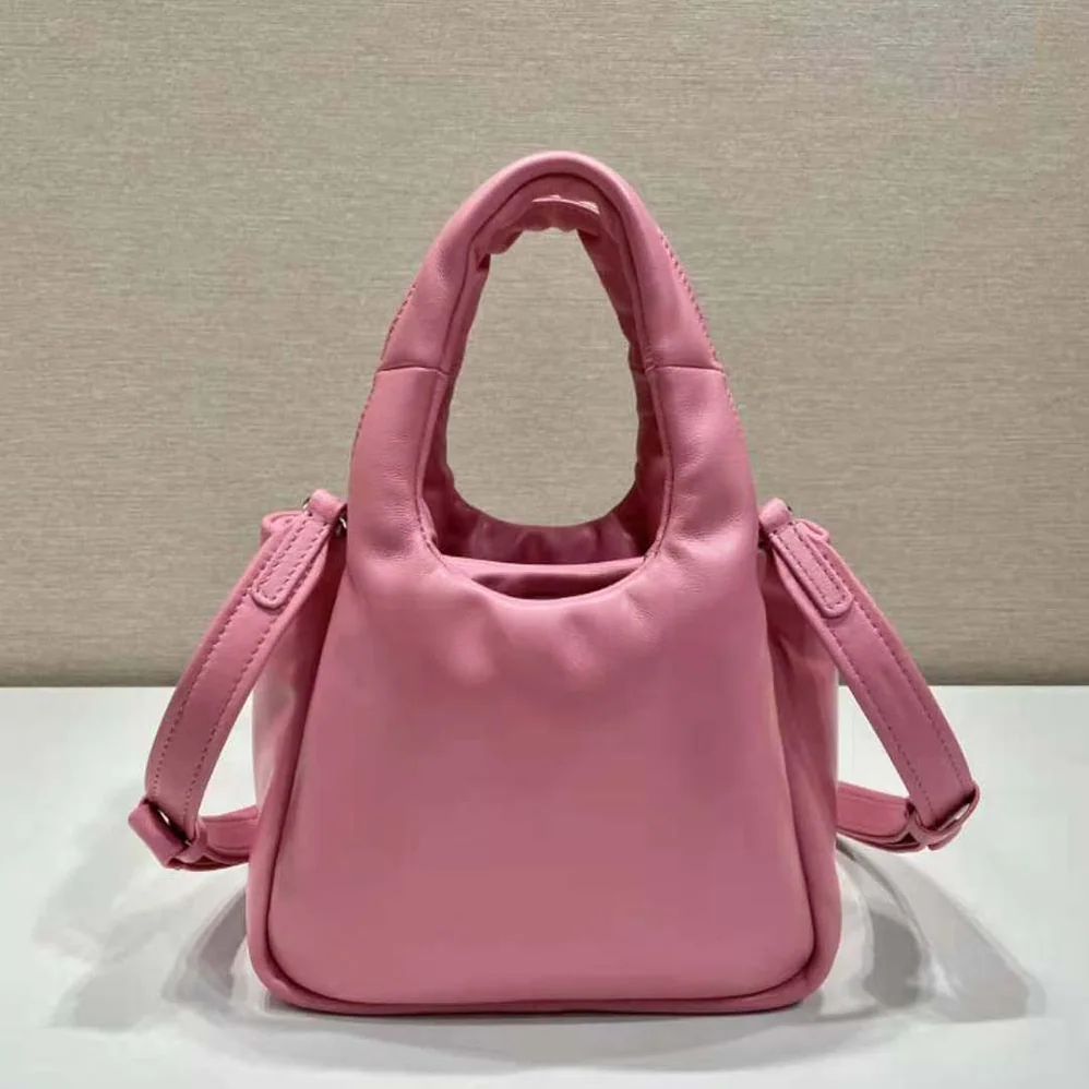 Prada Small Padded Prada Soft Nappa-Leather Bag for Women in Pink