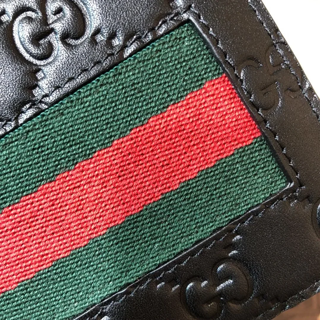 Gucci Web Wallet Black Green and red Web / GG Gucci Web Wallet Black Green and red Web / GG