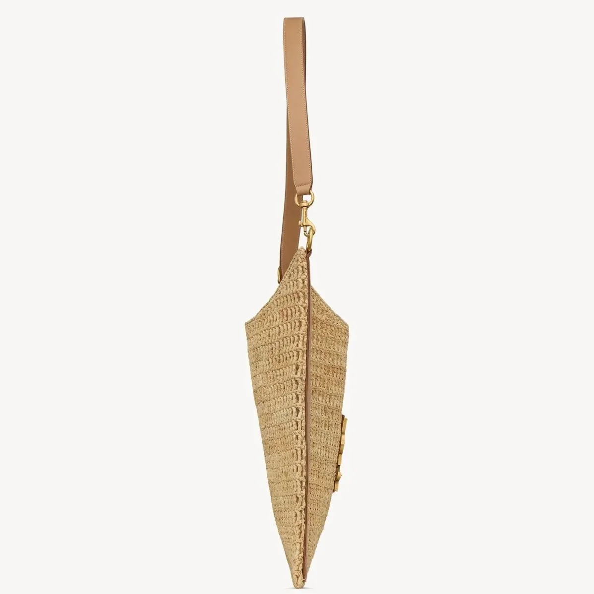 Saint Laurent Oxalis Shoulder Bag / Vintage Brown Raffia Macrame Gold Hardware Saint Laurent Oxalis Shoulder Bag / Vintage Brown Raffia Macrame Gold Hardware