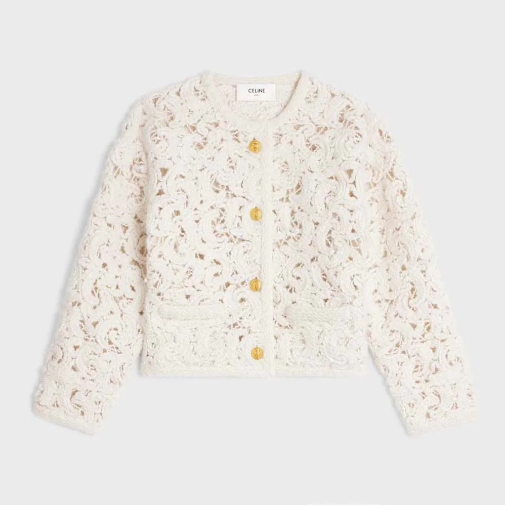 Celine Cardigan Jacket in Cornelly Wool for Women