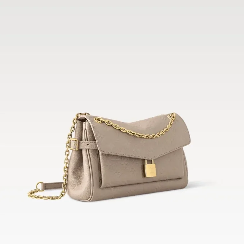 Louis Vuitton Anytime Flap Bag Tourterelle Gray /
