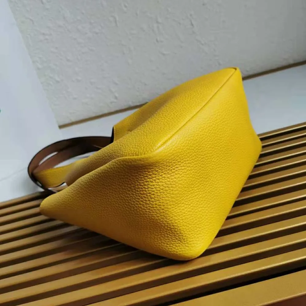 Prada Calf Leather Handbag for Women in Yellow Prada Calf Leather Handbag for Women in Yellow