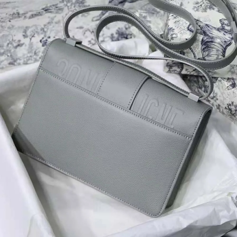 Dior 30 Montaigne Bag Ultramatte Grained Calfskin for Women in Silver Dior 30 Montaigne Bag Ultramatte Grained Calfskin for Women in Silver