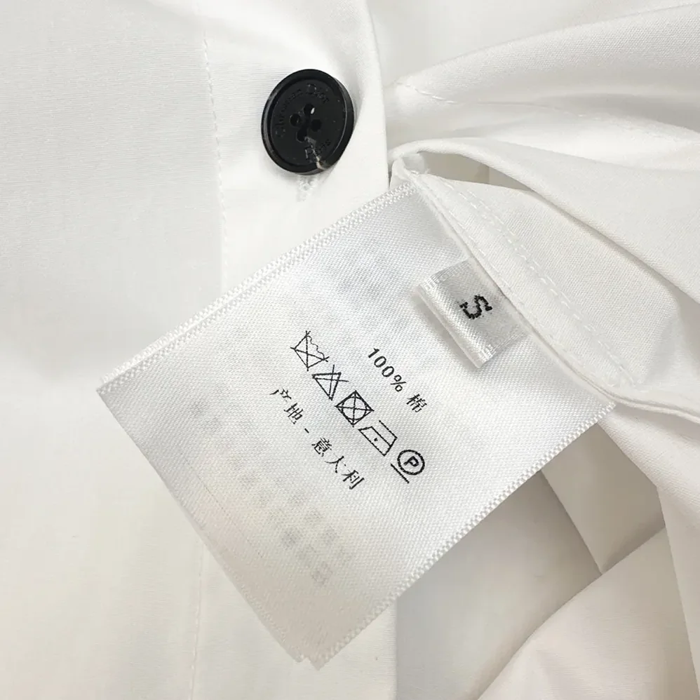 Dior Belted Shirtdress Ecru Cotton and Silk Poplin for Women