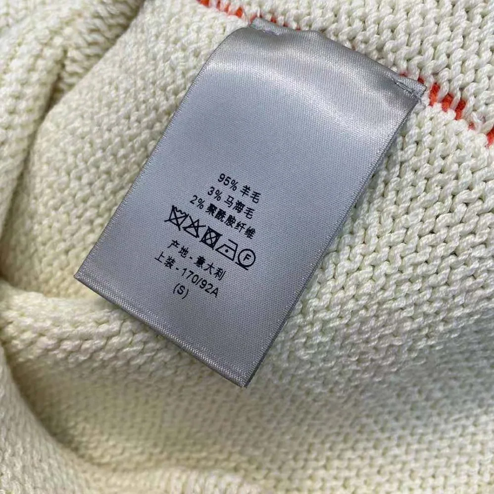 Dior Sweater White Wool and Mohair for Men in Blend Jacquard Dior Sweater White Wool and Mohair for Men in Blend Jacquard