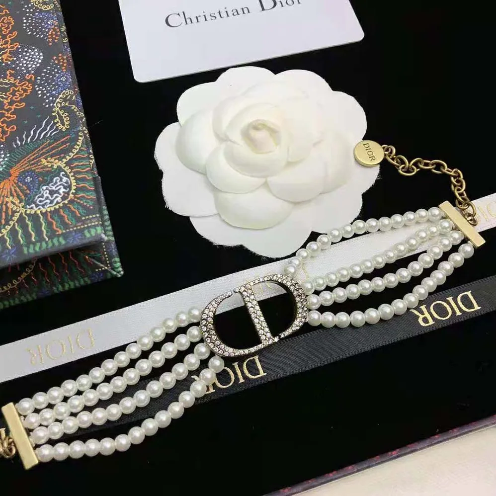 Dior 30 Montaigne Bracelet Antique Gold for Women in Finish Metal