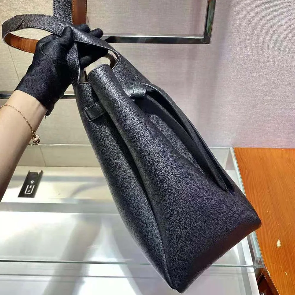 Prada Soft Leather Tote for Women in Black Prada Soft Leather Tote for Women in Black
