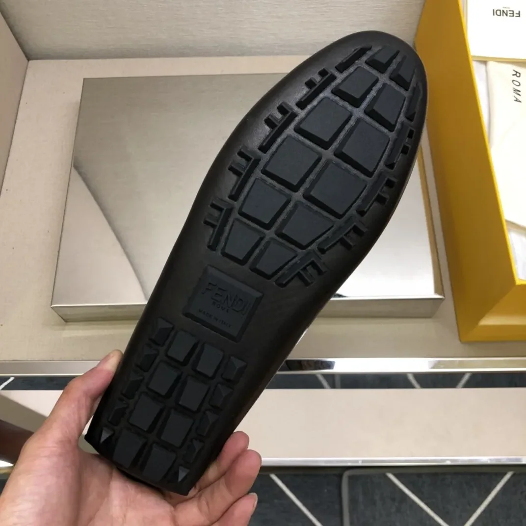 Fendi Force Black Loafers 7D1473