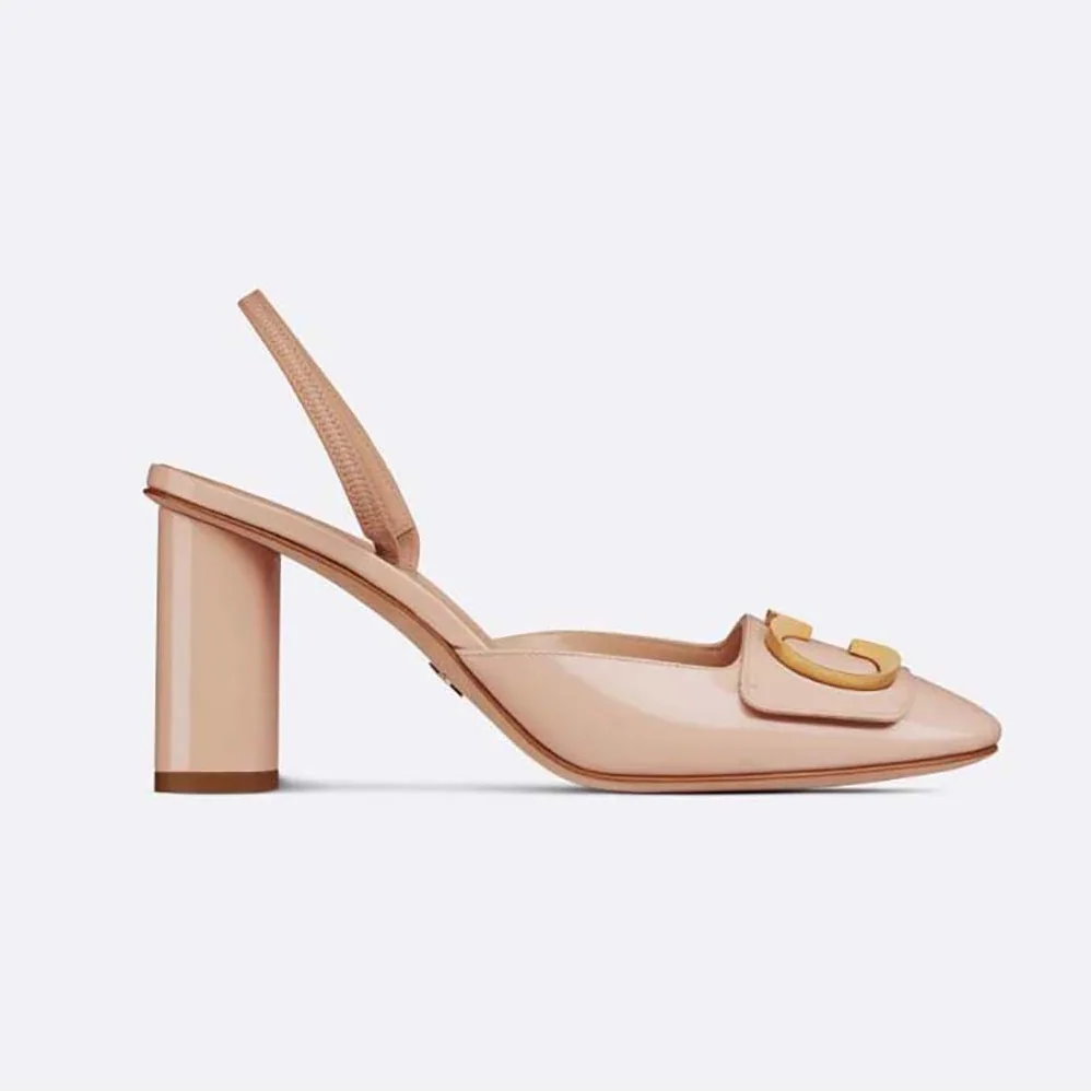 Dior C'est Dior Slingback Pump Nude Patent Calfskin for Women Dior C'est Dior Slingback Pump Nude Patent Calfskin for Women