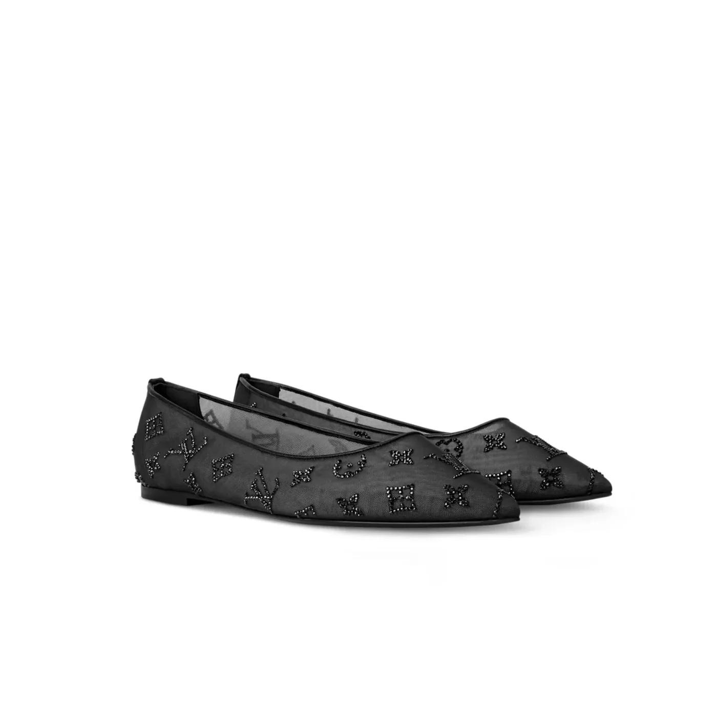 Louis Vuitton Gala Flat Ballerina Black 1AIDR8