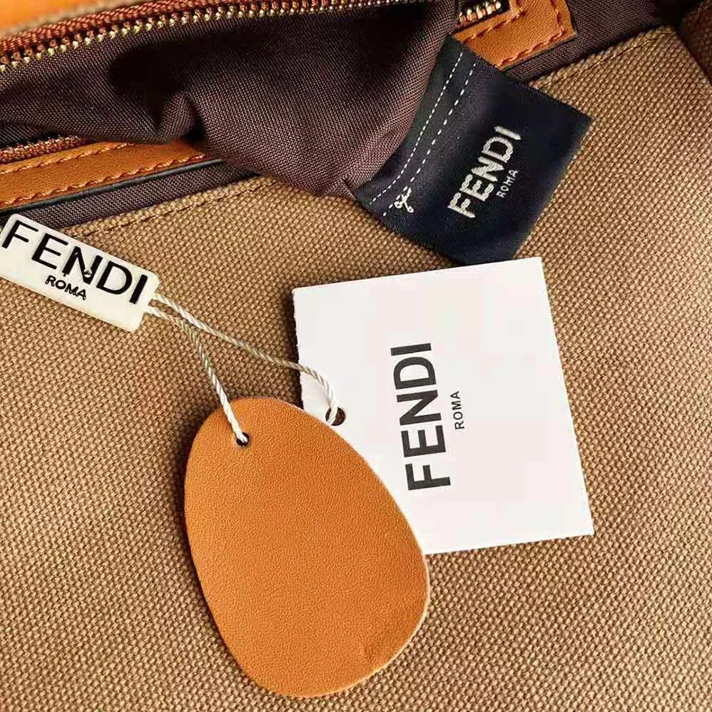 Fendi Baguette Green Canvas Bag for Women