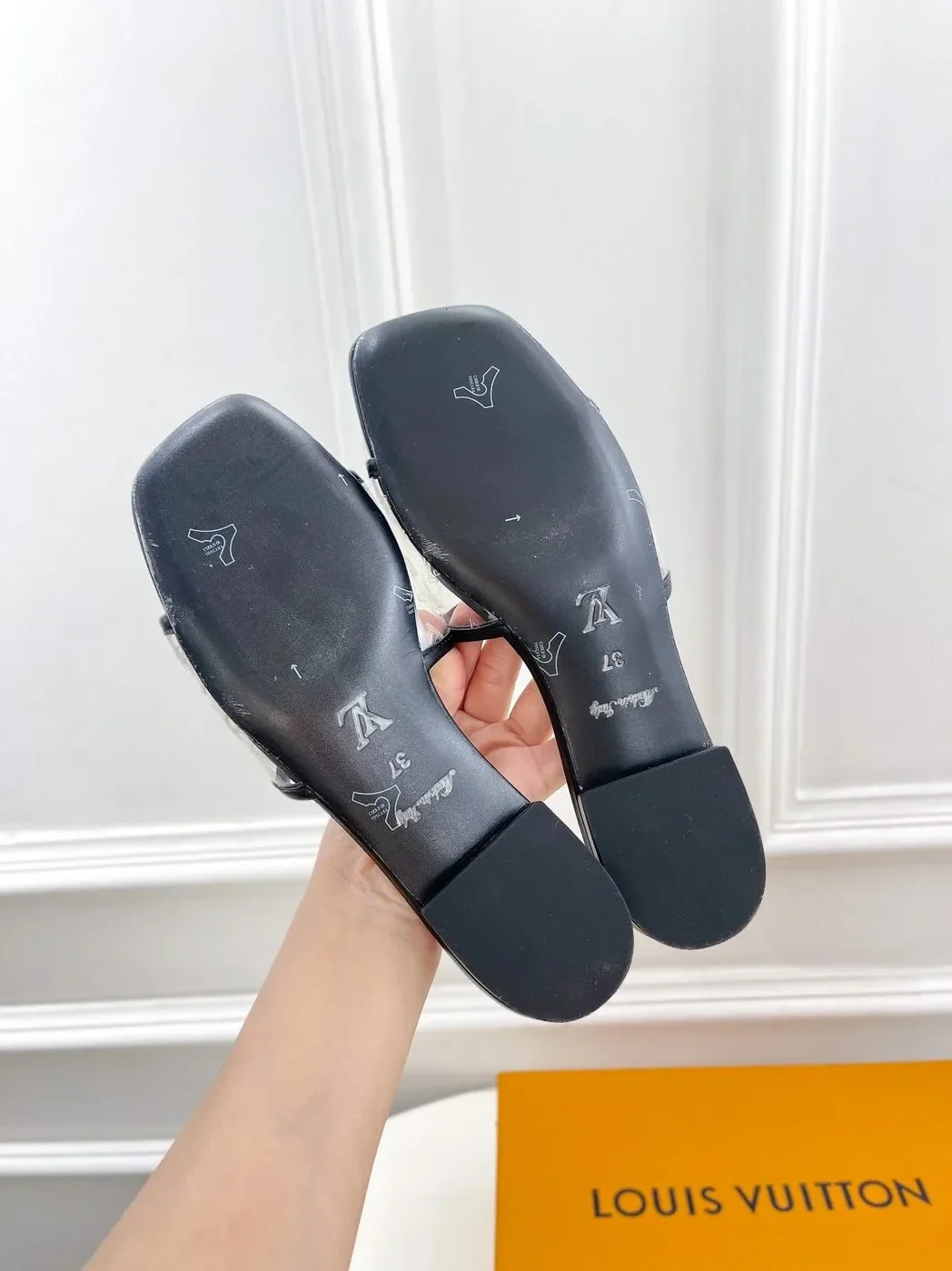 Louis Vuitton Revival Flat Mule Black for Women