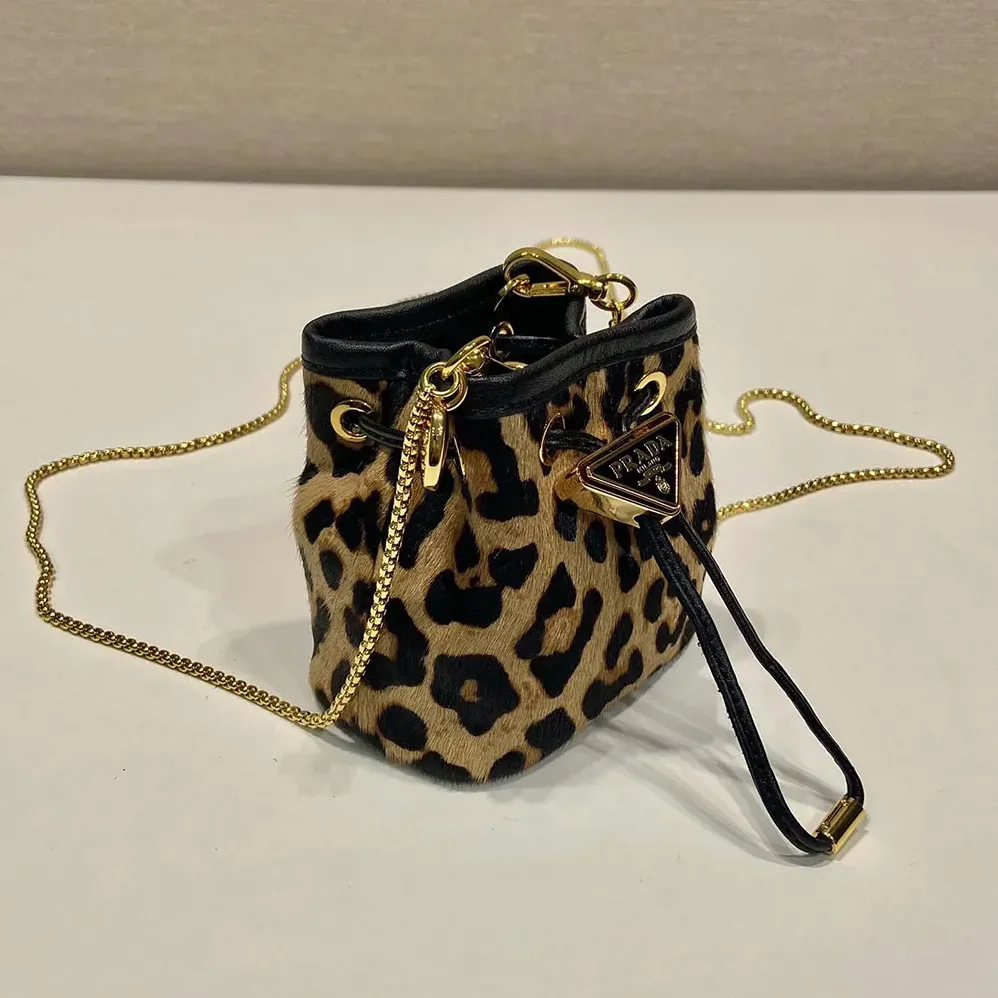 Prada Printed Leather Mini Pouch for Women