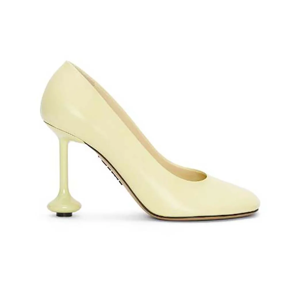 Loewe Toy Pump in Goatskin for Women in Yellow Loewe Toy Pump in Goatskin for Women in Yellow