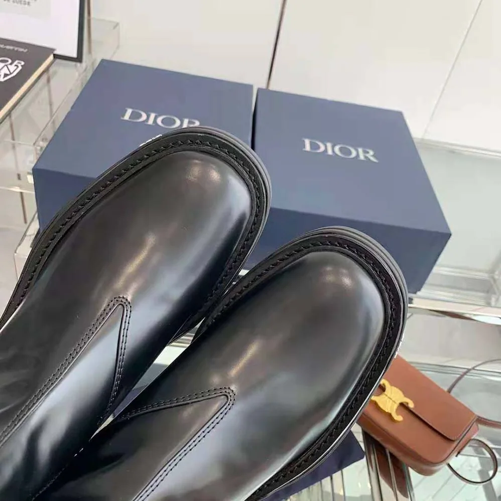 Dior Explorer II Chelsea Boot Black Polished Calfskin for Men Dior Explorer II Chelsea Boot Black Polished Calfskin for Men