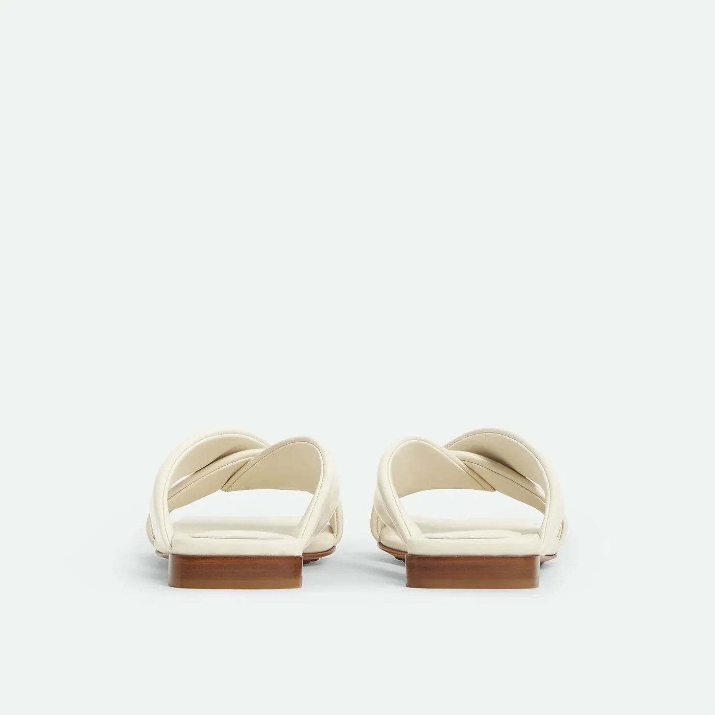 Bottega Veneta Riva Flat Mule Sea Salt