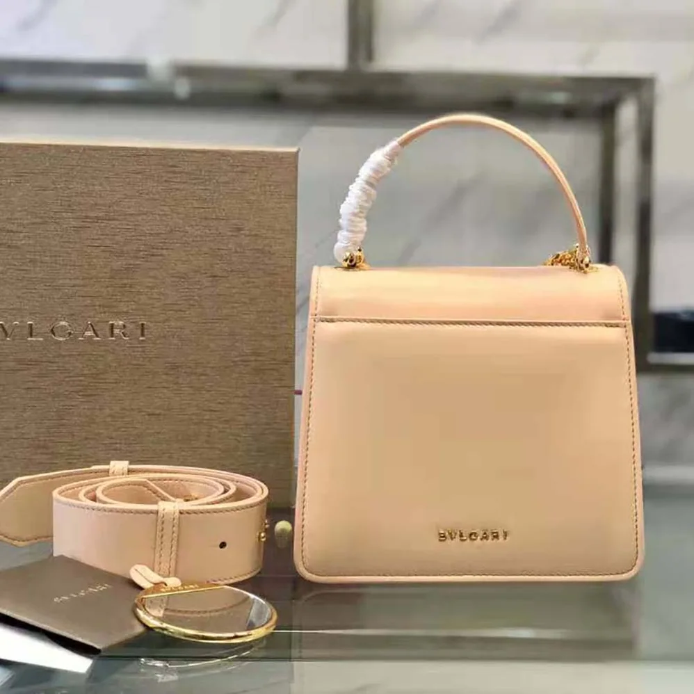 Bvlgari Serpenti Forever Top Handle Bag in Nappa Leather for Women in Pink Bvlgari Serpenti Forever Top Handle Bag in Nappa Leather for Women in Pink
