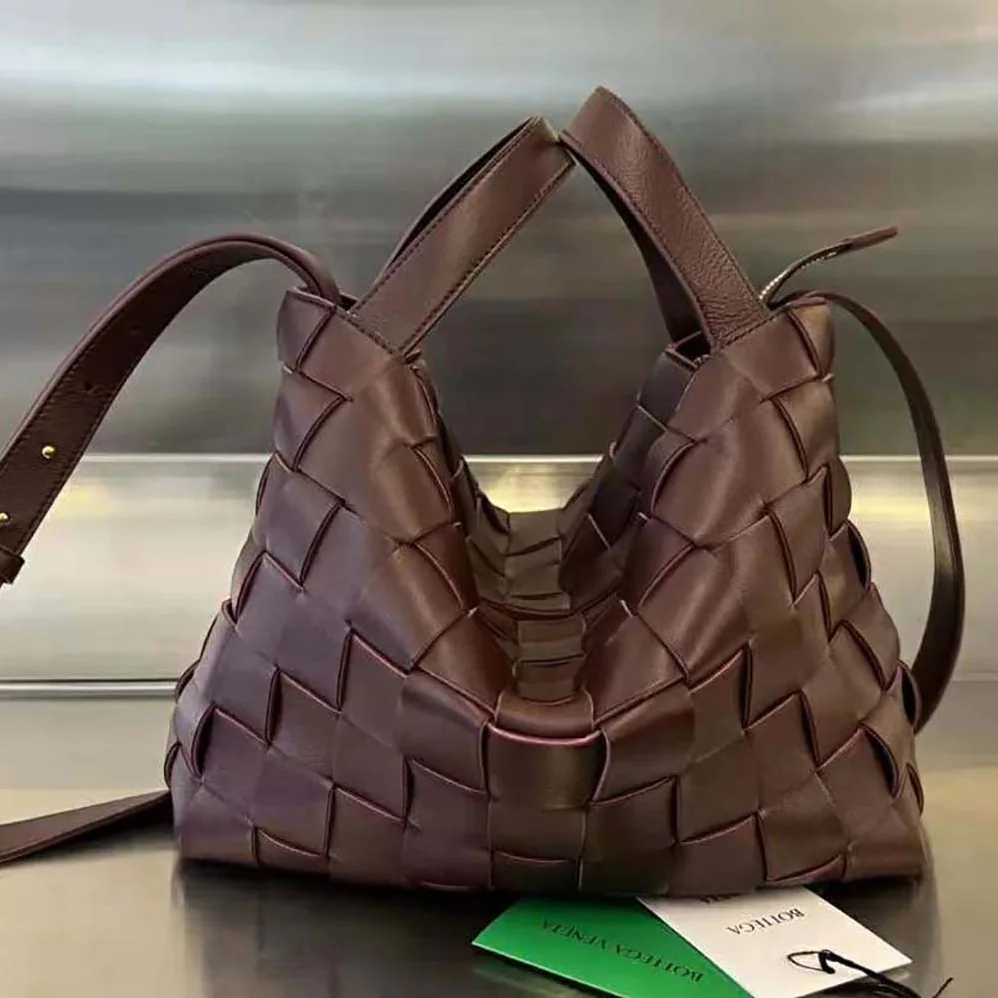 Bottega Veneta Bowling Cassette Medium Intreccio Leather Bowling Bag with Detachable Strap for Women Bottega Veneta Bowling Cassette Medium Intreccio Leather Bowling Bag with Detachable Strap for Women