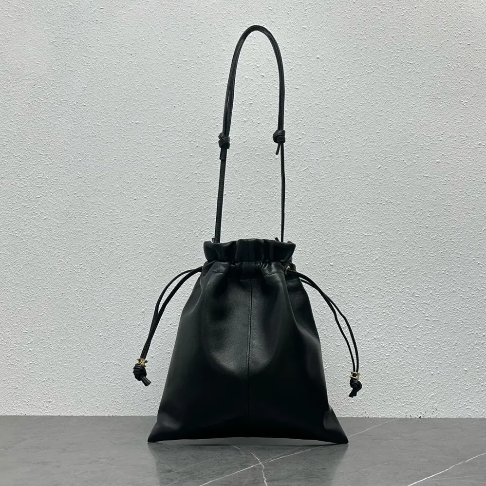 Celine Small Crystal Pouch in Lambskin for Women in Black