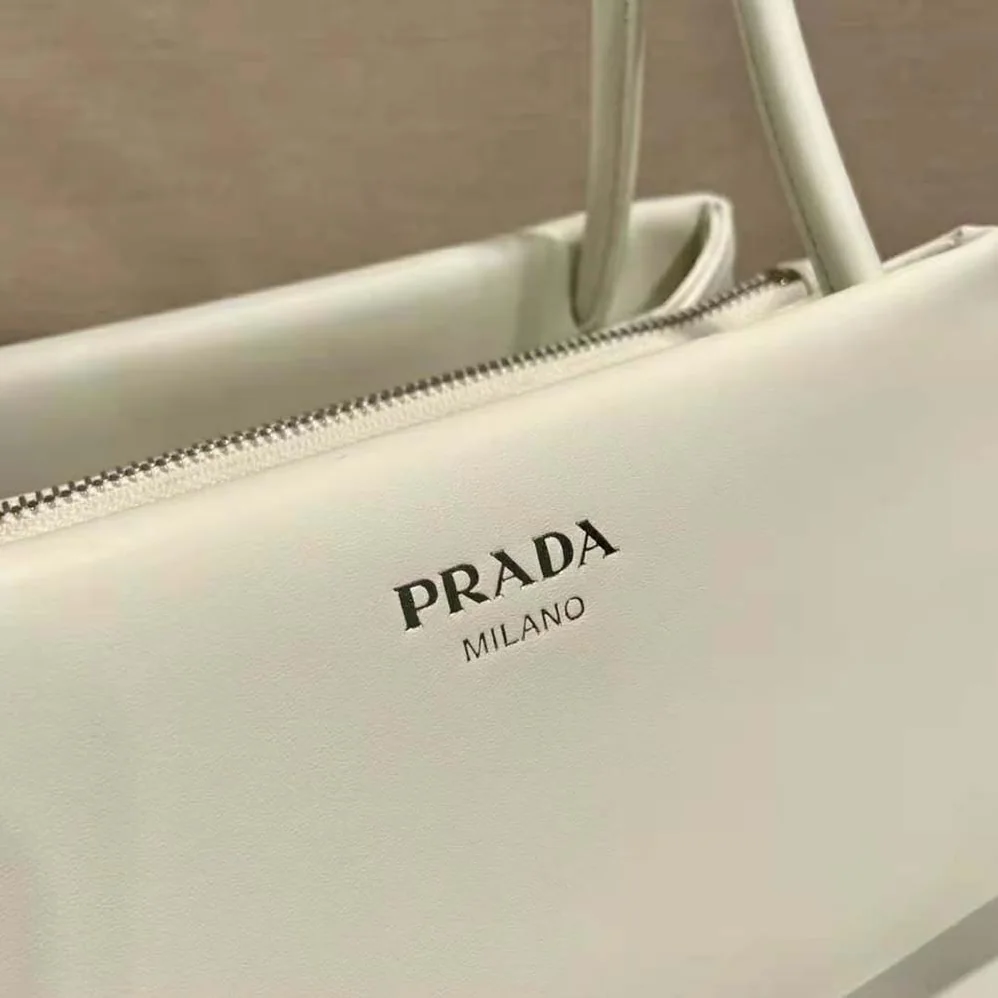 Prada Small Leather Bag for Women in White