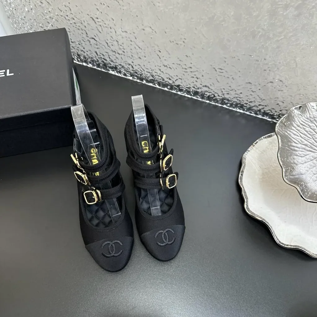 Chanel Mary Janes Black