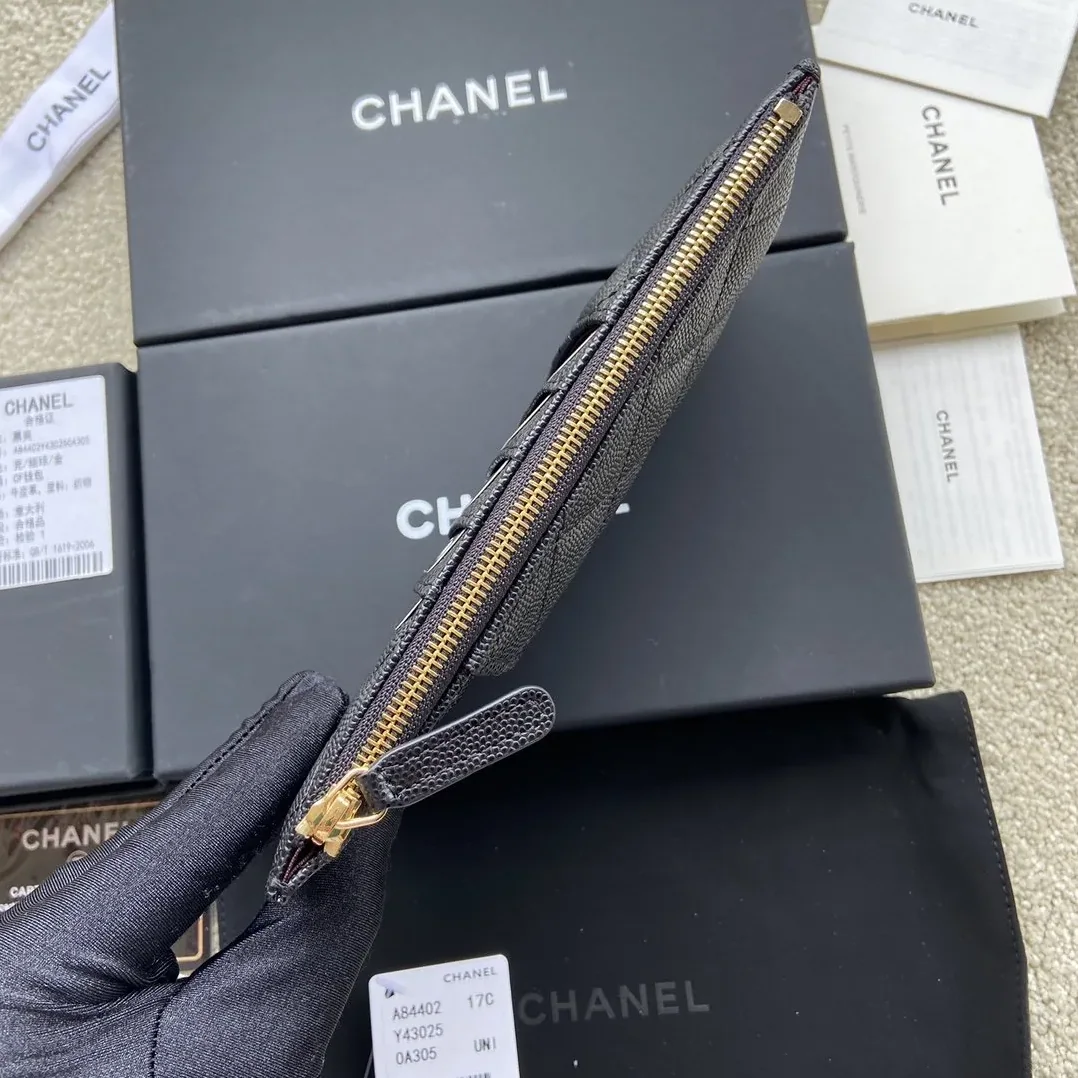 Chanel CO-CO Mini Pouch Wallet in Gold Hardware Black Chanel CO-CO Mini Pouch Wallet in Gold Hardware Black