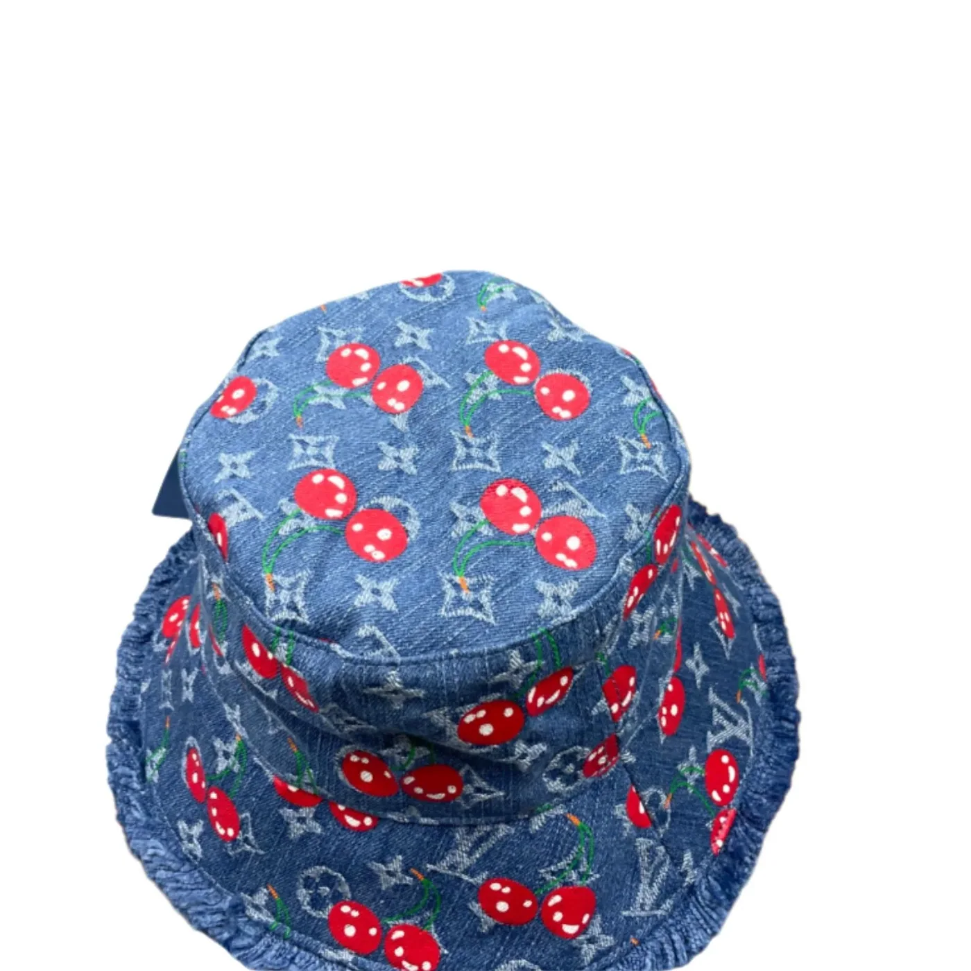 Louis Vuitton LV x TM Denim Cerise Bucket Hat Blue