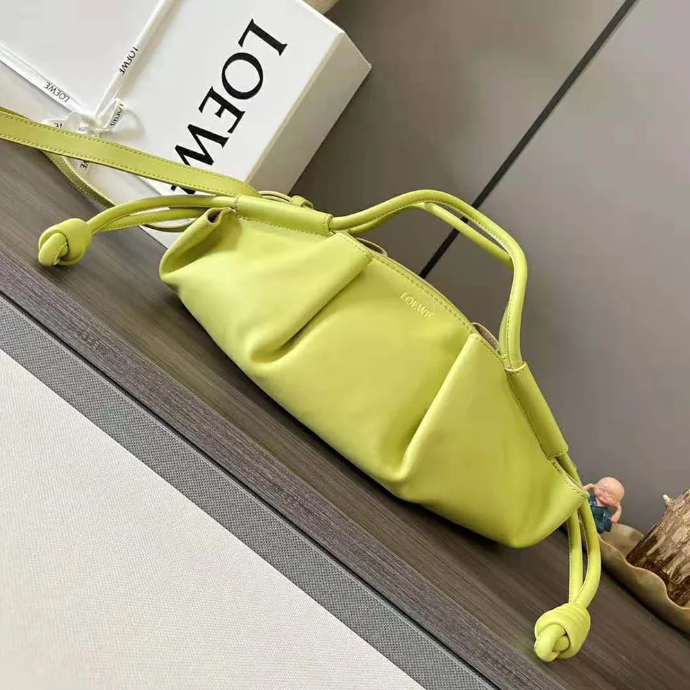 Loewe Small Paseo Bag in Shiny Nappa Calfskin for Women in Yellow Loewe Small Paseo Bag in Shiny Nappa Calfskin for Women in Yellow