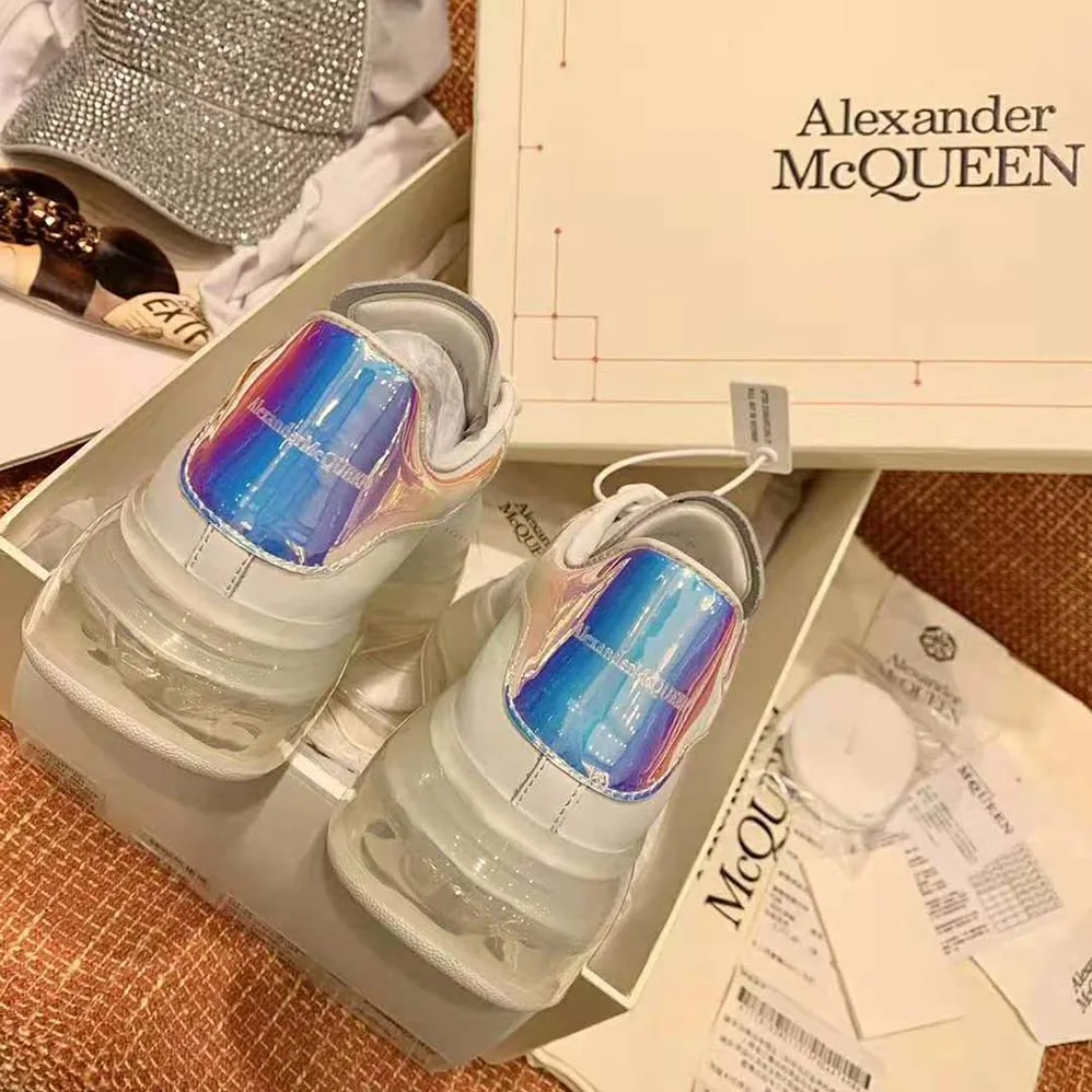 Alexander Mcqueen Oversized Sneaker for Women in Blue Alexander Mcqueen Oversized Sneaker for Women in Blue