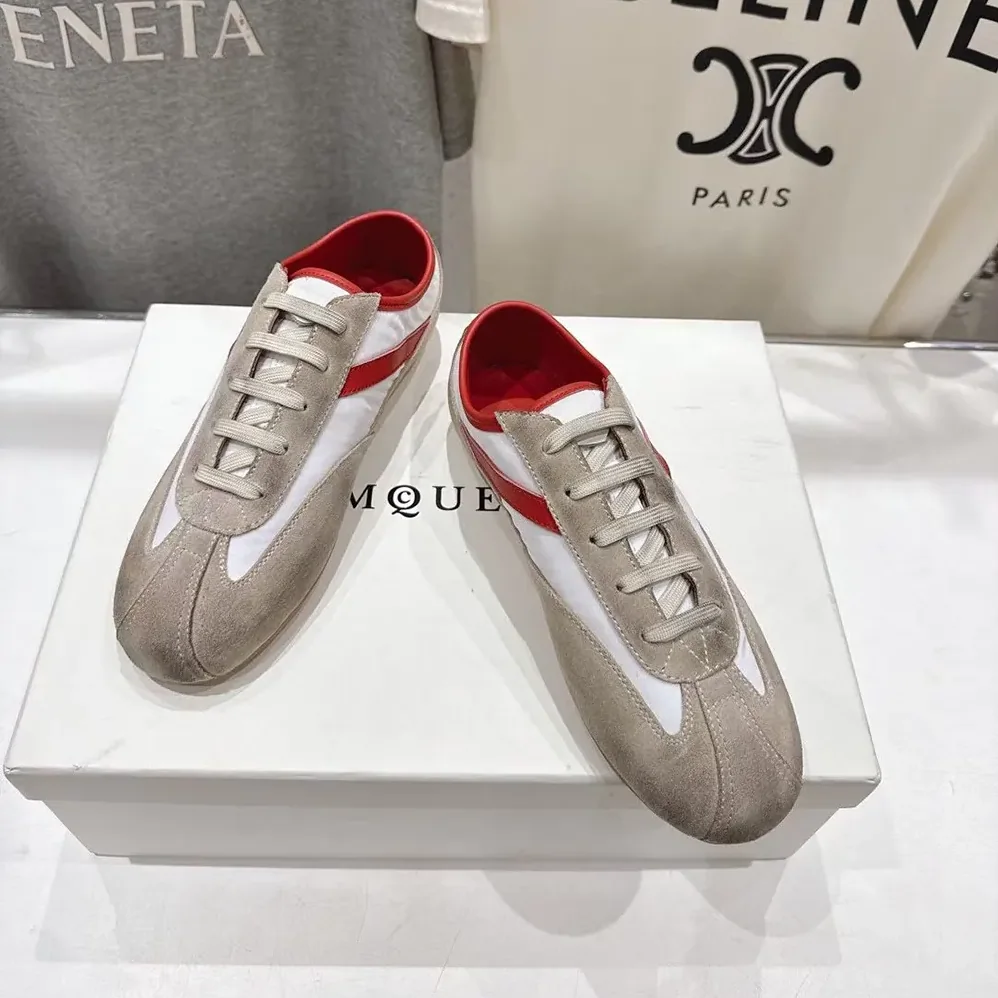 Alexander Mcqueen Boxe Sneaker in White for Unisex in Red